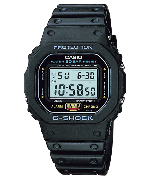 G-SHOCK DW-5600C-1 鏡面スクリューバック691 レストア済 - 時計